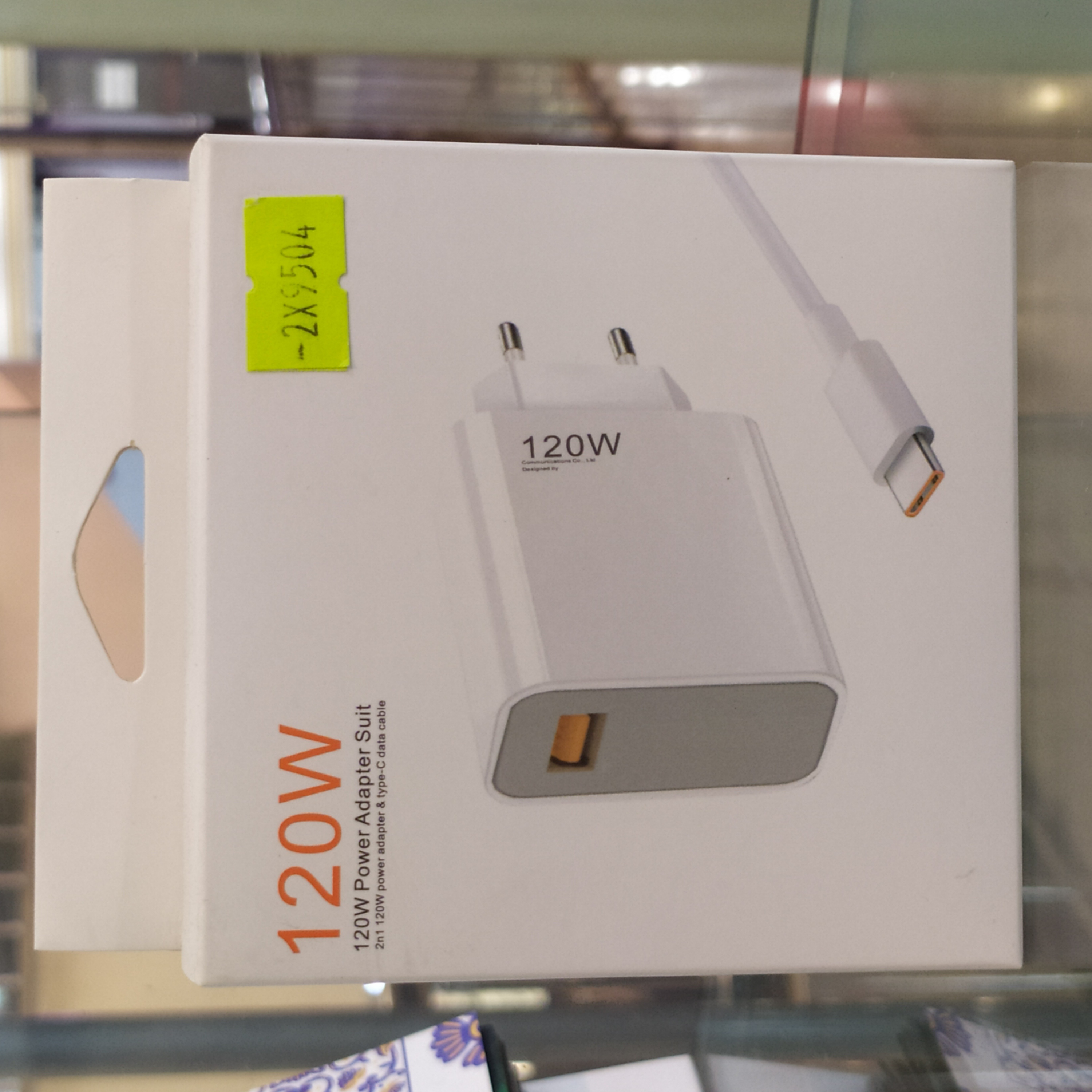 آداپتور و کابل شیائومی (120 وات) های کپی (2 پین)